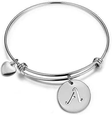 Zuo Bao - Adjustable wire bracelet with first silver disc with heart shape charm.. Navigate through thousands of products at pocket-friendly prices with DIAYTAR NIGERIA's easy-to-use platform.