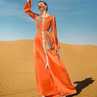 Generic evening dresses Ramadan Eid Mubarak For Women Satin Abaya Dubai Turkish Arabia Islam Pakistan Muslim Long Dress Kaftan Women's Dress (Color: Orange, Size: XL).. Discover shopping made simple with DIAYTAR NIGERIA's comprehensive platform and nationwide delivery service.