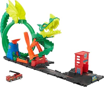 Set of toys to fight against the Fire Hot Wheels City Dragon.. Experience the convenience of one-stop shopping with DIAYTAR NIGERIA's diverse and affordable marketplace.