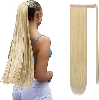 Long ponytail extension Sofeiyan 26 inches wrapped around the ponytail Synthetic hair extensions Postiche ponytail for women clips, blond discolored blonde.. The future of online shopping in Nigeria is here — welcome to DIAYTAR.