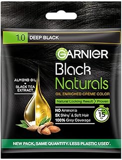 Garnier natural coloring (20 ml and 20 grams dark black).. Shop for everything you need at DIAYTAR NIGERIA, with budget-friendly prices and quick delivery.