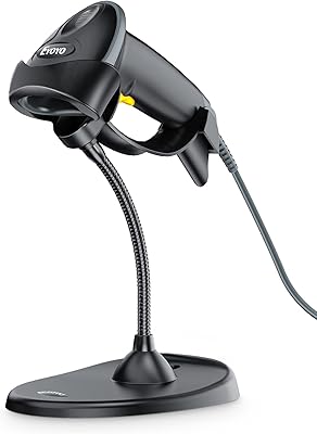 USB 2D IYO USB barcode scanner with support, wired portable 1D QR pdf417 with USB cable for mobile payment, store, supermarket, warehouse... Shop without limits at DIAYTAR NIGERIA and receive your purchases at budget prices within the week.