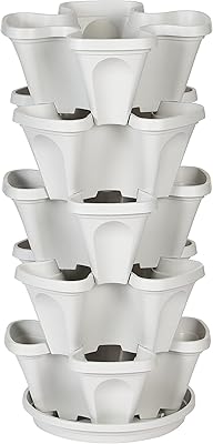 Stacked planter at 5 levels for strawberries, herbs, flowers and vegetables MR. Stucky - Interior and exterior vertical garden.. DIAYTAR NIGERIA: Your one-stop e-commerce destination with affordable prices and nationwide delivery in 5-8 days.