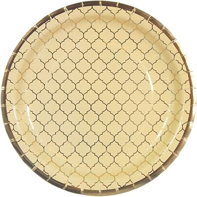Moroccan festival plates Fig of barbarism, 10 pieces, diameter 25 cm, ivory color.. Discover endless possibilities with DIAYTAR NIGERIA's extensive product range and affordable shipping.