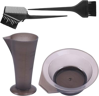 Rose hair coloring kit, set of 4 brushes and bowls for hair dye with measurement cup for domestic and living room use.. Discover a world of choices with DIAYTAR NIGERIA's extensive marketplace and prompt shipping service.
