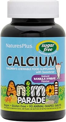 Nature's Plus, Source of Life, Animal Parade, Calcium, Supplement for Children, Sugar -free, Sanda Vanilla, 90 Animal Tables.. DIAYTAR NIGERIA: Where convenience meets affordability with delivery across Nigeria in under 8 days.