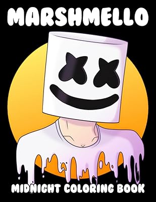 Midnight marshmello coloring book: unique and easy pages on black background.. Shop efficiently from anywhere with DIAYTAR NIGERIA's comprehensive platform and quick delivery options.