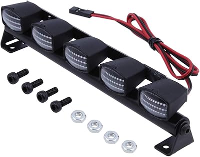 HOBBY PARK LIGHT BAR KIT TRUTH SOFTER SHOPS 5 LED lights for 1/10 RC car chassis, truck accessories on caterpillars.. Your favorite online marketplace — DIAYTAR Nigeria delivers quick and cheap.