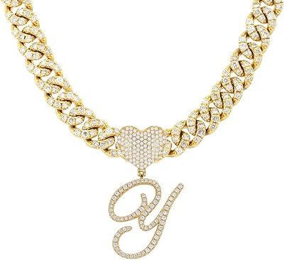 Cuban Silver Cuban Silver Channel Collar for Women with CHEET Personalized Letter Pendants, HIP HOP jewelry collar gift.. Nigeria's most diverse e-commerce platform delivers quality and affordability to your doorstep in 5-8 days.