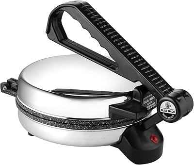 New Bajaj Vaco® MC-02 Go Easy Chapati/Roti/Kakhara Maker-900 marble sweptling coating, stainless steel, black.. DIAYTAR NIGERIA transforms desires into deliveries with our affordable prices and dependable shipping.