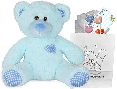 Blue plush teddy bear 10 "25 cm Built your own.. DIAYTAR NIGERIA: Making quality products accessible to all Nigerians at affordable prices.