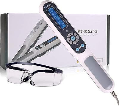Mini portable phototherapy at home with LCD digital timer for vitiligo and control.. Big savings, small wait times — shop now at DIAYTAR Nigeria.