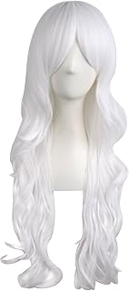 MaPof Beauty Long Wig Long Long 70 cm for Women (White).. Experience shopping without compromise at DIAYTAR NIGERIA, with vast selection and quick delivery.