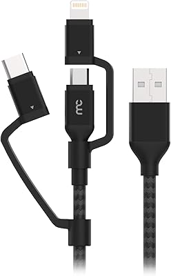 Charging cable and rapid synchronization My Candy 3-in-1, certified micro type C, 1.5 meters long, black, compatible with all iPhone and Android phones.. DIAYTAR NIGERIA: Where every Nigerian finds what they need at prices they can afford, delivered promptly.