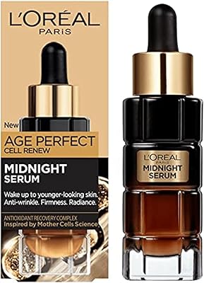 Midnight cell renewal serum from L'Oréal Paris, anti-aging, antioxidant, anti-wrinkle, firming and lightening night serum for the skin, 30 ml.. DIAYTAR NIGERIA brings the nation's largest product catalog to your doorstep at prices you'll appreciate.