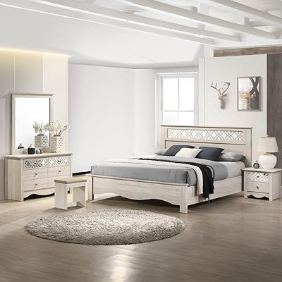 King Home Box Marrakech bedroom set, 6 rooms, size 209 x 119.5 x 196 cm, beige.. Embrace the convenience of DIAYTAR NIGERIA with thousands of products at your fingertips, delivered nationwide.