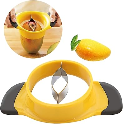 Mango slicer with stainless steel fruit blade, comfortable rubber handle, loop handle, fruit kitchen tools (mango slicer).. Get more for less on DIAYTAR Nigeria — Nigeria’s favorite e-commerce platform.