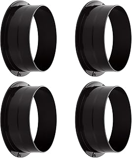 4 pieces 8 "(7.2") Right duct in PVC, ventilation duct connector for heating system, CVC, black, ventilation duct in ABS.. DIAYTAR NIGERIA: Where every Nigerian finds what they need at prices they can afford, delivered promptly.