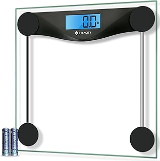 Etekcity digital person for bathroom, large LCD screen with blue backlight, HD measurements, 6 mm tempered glass, 400 lb, black.. DIAYTAR NIGERIA brings the marketplace home to you with affordable prices and delivery in 5-8 days.