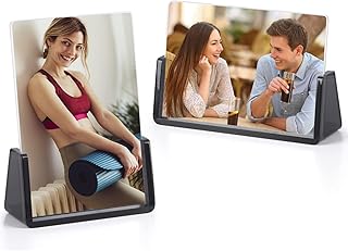 Acrylic Acrylic Photo frames - 4x6 inch photo frame with acrylic base and acrylic glass cover for table or desk, horizontal and vertical - transparent black.. Discover why thousands choose DIAYTAR NIGERIA for affordable products delivered in less than a week.