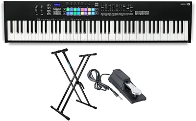 Novation Keyboard MK3 USB MIDI MIDI controller 88 keys with KNOXGEAR keyboard support and 3 -piece Dustin pedal from Launchkey.. Why waste time in traffic when you can shop online at DIAYTAR Nigeria? Enjoy convenience, unbeatable prices, and prompt delivery anywhere in Nigeria.