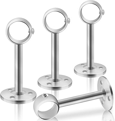 Tokblue ceiling curtain rod supports, Robust metal curtain rod supports, 4 parts, silver ceiling curtain rod with 25 mm pole screw.. Shop across categories at DIAYTAR NIGERIA with the confidence of prompt and budget-friendly delivery.