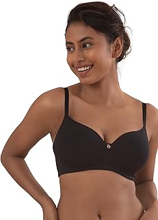 Nykaa Daily Cotton Wireless Cotton Board for Women - Packaged bra with 3/4 - NYB094, black, 36b, black, L.. DIAYTAR NIGERIA: Where every purchase is affordable and delivery is always within a week.