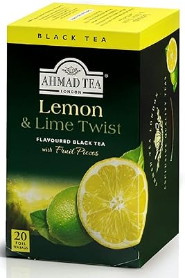 Ahmed tea twist black tea with lemon and lime, 20 sachets of tea.. DIAYTAR NIGERIA delivers on our promise of extensive selection and budget-friendly nationwide shipping.