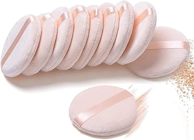Cosmetic sponge in powder, 10 pieces soft round sponge for ample foundation, face makeup or skin care, washable.. DIAYTAR NIGERIA: Bridging the gap between consumers and quality products with affordable nationwide shipping.