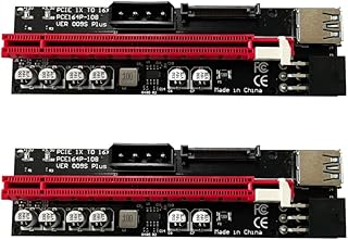 Weititong 2 Pieces PCI-E RAISING CARD 1x to 16x RAISER 009S Plus GPU mining card with USB3.0 port, 4-pin power port and 6 solid capacitors.. The future of Nigerian shopping is here — DIAYTAR Nigeria.