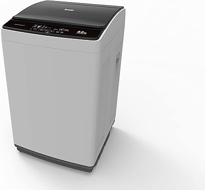 Sharp 9 kg washing machine with high loading with child safety ES-ME95CZ-Z, light gray.. DIAYTAR NIGERIA: Your partner in affordable online retail with reliable delivery across the nation.