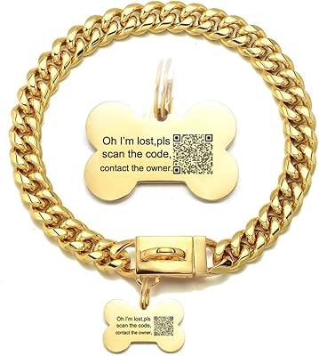 Dog necklace with clasp for personalized label 14 mm Stainless steel.. Shop confidently with Nigeria's most trusted e-commerce platform, offering swift and affordable delivery.