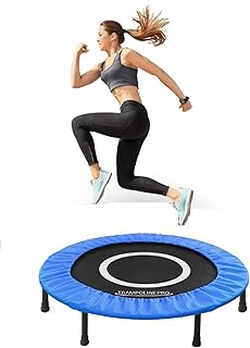 Trampoline pro mini foldable trampoline 40 inch, fitness trampoline with safety cushion, for exercise.. DIAYTAR NIGERIA brings the marketplace experience online with affordable and reliable delivery service.
