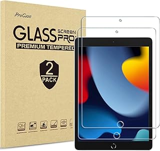 [Lot of 2] Procase -shaped glass screen protector for iPad 10.2 9th generation 2020/07/2021, compatible with A2602/A2603/A2604/A2605/A2197/A2198/A2200/A2270/A2428/A2429/A229/A229/A2270 430 430 -430transparent.. DIAYTAR NIGERIA redefines convenience with our diverse marketplace and affordable nationwide shipping.