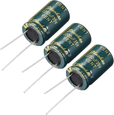 Radial electrolytic capacitor in oxell green aluminum with low ESR with 2200uf.. DIAYTAR NIGERIA: Your trusted e-commerce partner with extensive product choices and affordable delivery.