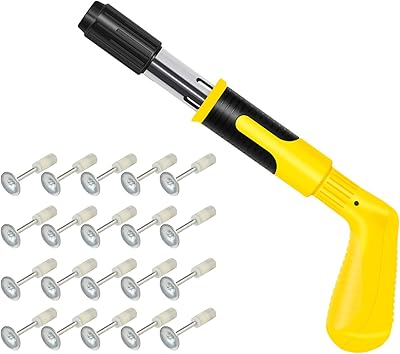 Money wall nail kit with 20 nails, Portable manual manual steel pistol with low noise for home decoration in cement cement.. Your trusted shopping companion, DIAYTAR NIGERIA delivers affordable solutions in just 5-8 days.