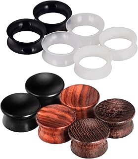 12pccs in white brown white brown transparent silicone ear earring tunnels.. DIAYTAR NIGERIA promises affordability and variety with every purchase, delivered in 5-8 days.