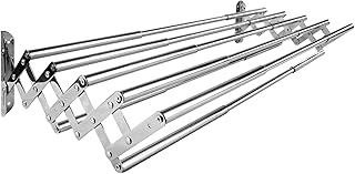 Ilikepow Linen Linen Stands Extensible in stainless steel, air towel dryer, air dryer for balcony, width 42 to 70 cm, chrome.. Your favorite brands are just a click away on DIAYTAR Nigeria.