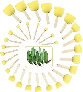Castowave 10 pieces of foam paint with wooden handle for paint.. E-commerce made for Nigeria — fast delivery and low prices at DIAYTAR.