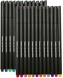 Fineliner Fineliner pens, 24 colors fine point and colorful writing, set of fine -fedded pens, notes, calendar, coloring, office, school, artistic projects.. Great deals and fast delivery — the DIAYTAR Nigeria guarantee.