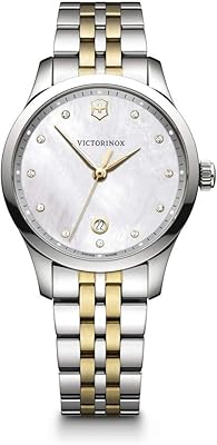Victorinox Swiss Army analog quartz watch for women with stainless steel bracelet - 241831, silver.. DIAYTAR NIGERIA: Where affordability and variety meet with convenient delivery within 8 days.