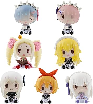 Set of 7 anime figurines for girls, set of collecting dolls (Yichiji collection).. Experience the ease of modern shopping with DIAYTAR NIGERIA's comprehensive platform and quick delivery.