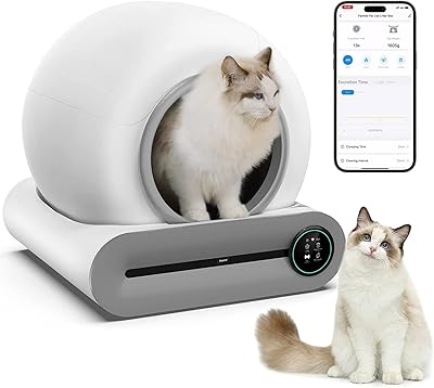 Intelligent self -cleaning litter tray V2COM, automatic cat litter cleaning robot with large capacity 65L + 9L/App/ion deodorant control for several cats.. DIAYTAR NIGERIA: Empowering Nigerians with access to affordable products delivered within 8 days.