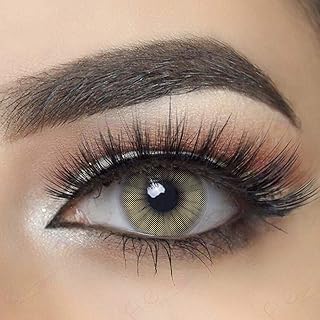 Flexible natural color contact lenses hydrocor 12 months disposable with case - amber.. From phone accessories to home decor — DIAYTAR Nigeria ships it fast.