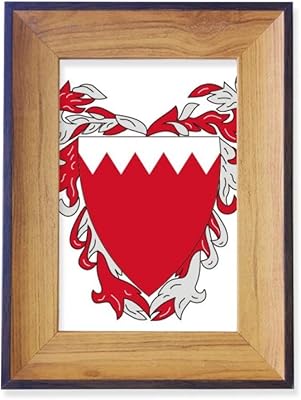 Photo framework with the national emblem of Bahrain for the exhibition of Manama, office art.. Affordable luxury and fast service — only on DIAYTAR Nigeria.