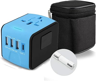 Universal travel adapter Typec + 3 USB 34 A Max ports with socket.. Why shop anywhere else? DIAYTAR Nigeria has it all, at prices you’ll love.