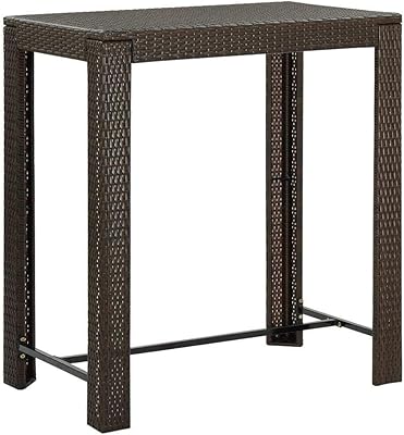 Vedaxl Outdoor Bar Table Interior Garden Patio Pub Coffee Height Poly Rutin Table Coffee Table Actoint Table to eat brown.. Navigate countless options with DIAYTAR NIGERIA's comprehensive marketplace and budget-friendly shipping.