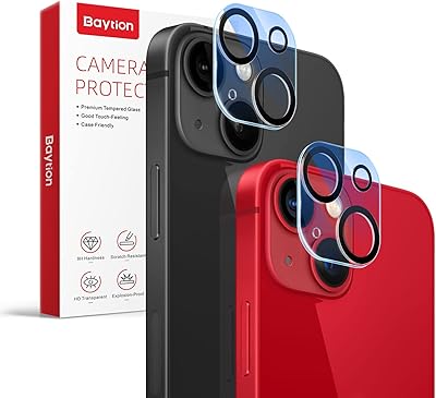 Paytion Protector of Dipped glass camera for iPhone 13 6.1 inch and iPhone 13 Mini 5.4 inch [Lot of 2], Ultra -fine transparent lens shell [shell adjustment] [Strilation resistant] [Easy to install].. Everything you need is just a click away with DIAYTAR Nigeria — shop now and receive your order in days.