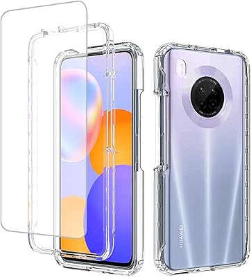VAVIZ Compatible with HUAWEI Y9A-ENJOY 20 PLUS 5G FRL-L22 Shell with glass screen protector.. Shop everything from A to Z on DIAYTAR Nigeria — delivered nationwide.