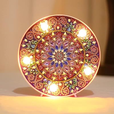 Goodrun diamond painting with LED light, 5D interior decoration painting complete with frame, mandala 5D painting, complete lamp of crystal diamond paint for home decoration or gifts.. DIAYTAR NIGERIA: Your trusted partner for affordable online shopping with reliable delivery timeframes.